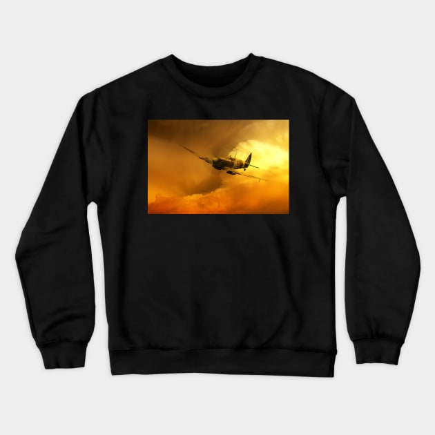 Spitfire Crewneck Sweatshirt by aviationart